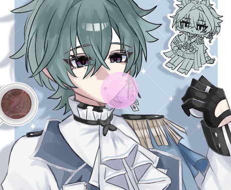 SNSのアイコン用イラスト描きます 男の子も女の子も描けます！お気軽に！ イメージ1