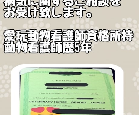 わんちゃん・猫ちゃんの全てのご相談承ります 夜間救急1.5次診療にて5年間従事した元動物看護師が答えます イメージ1