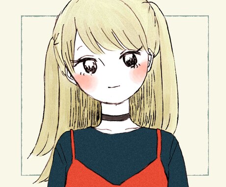SNS用のアイコンに可愛い女の子を描きます ご希望の女の子をお申し付けください。可愛く仕上げます^^ イメージ1