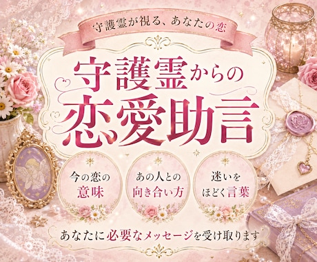 守護霊から恋愛への助言を霊視します 誰にも言えない恋、守護霊になら話せる イメージ1