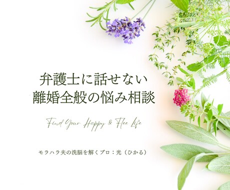 シンママ2年目の私が離婚の悩み相談に乗ります 10年のモラハラ被害から脱出し幸せになったシンママ イメージ1