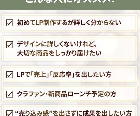 伝わるから売れるLP、制作します 丁寧×成果重視。"伝わる"だけでなく"動かす"LPを。 イメージ2