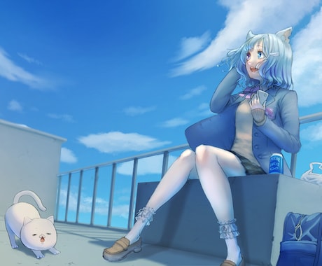 可愛い一枚絵イラスト描かせていただきます イメージ1
