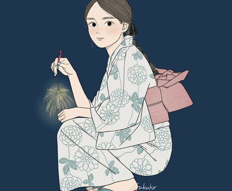 商用利用OK！やわらかな印象のイラスト描きます アイコン、宣伝、挿絵などお気軽にご相談ください⭐︎ イメージ2