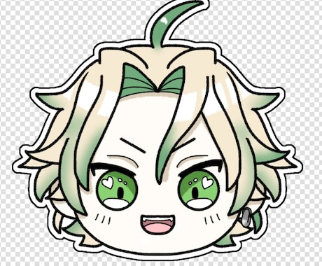 もっちり顔だけイラスト描きます 表情差分、お急ぎ便も受付中です！お気軽にどうぞ！ イメージ1