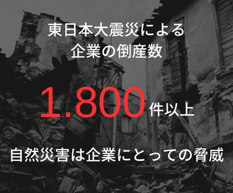 あなたの会社を自然災害から守ります 自然災害に備えた危機管理マニュアルを販売します。 イメージ2