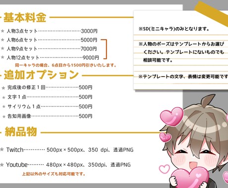 3点セットでこの価格！かわいいスタンプを制作します 格安で動画配信などで使えるSDキャラのスタンプを作れます！ イメージ2