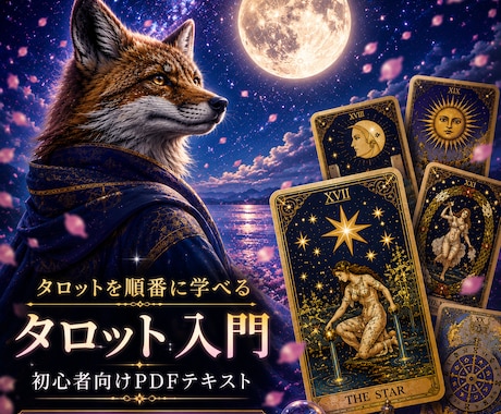 0から自分で読める。タロット丁寧に教えます 大アルカナ×実践リーディング9例 目次付きPDF(簡易版) イメージ1