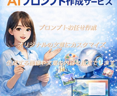目的に合わたAIプロンプトを分かりやすく作成します 初心者でも使えるAIプロンプト制作 イメージ1