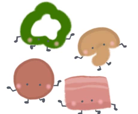 きゅーとな食べ物イラスト描きます イメージ1