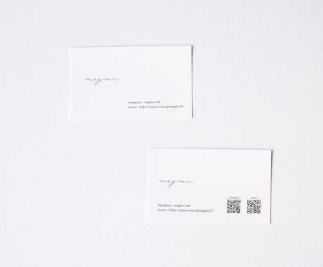 印刷代込み｜シンプルなショップカード/名刺作ります 初めてのショップカード/名刺作りのお手伝いをします！ イメージ1