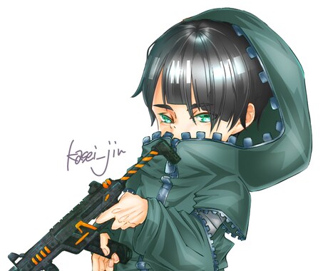 鮮やかな可愛い一枚絵を作成します SNS用アイコン・ヘッダーや立ち絵、プレゼントにも イメージ2