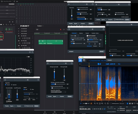 音声のノイズを綺麗に除去します 業務用ノイズ除去ソフトを使い、綺麗に音声のノイズを除去します イメージ1