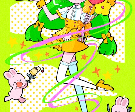 昭和レトロファンシーなイラストを描きます 懐かしい素朴な可愛さのイラストです！ イメージ2