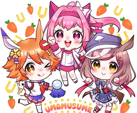 グッズイラストお描きします 自分のグッズを作ってみたいという方にイラストを提供します！ イメージ1