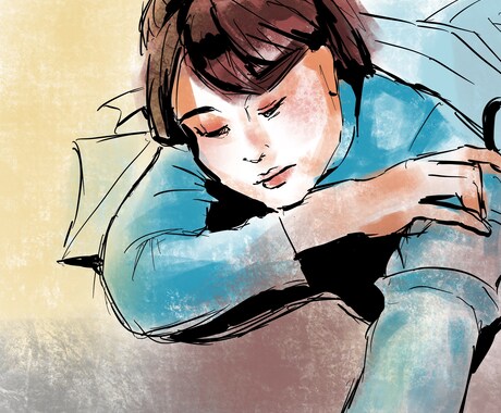 最短1日＊写真をおしゃれなイラストにします あなたの写真をアイコン等に使えるおしゃれなイラストに！ イメージ2