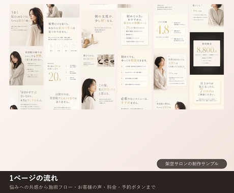 先着3名//予約につながる美容LP作ります 個人サロン・美容師専門｜予約とLINE登録につながる集客LP イメージ2