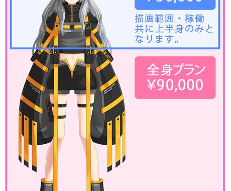 Vtuber用キャラデザ～モデリングまで作成します 上半身こみこみ価格のハイクオリティーモデル！ イメージ2