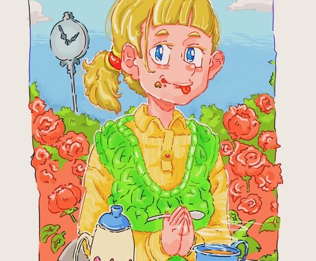 要望にそったイラストをお描きします アイコンや挿絵、創作のキャラクターなどイラストをお描きします イメージ2