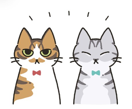 猫ちゃんの似顔絵イラストお描きします アイコンや自分用のグッズなどにどうぞ！ イメージ1