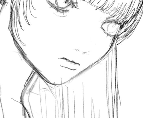 女の子のモノクロイラスト描きます ダークな雰囲気が得意ですアイコンやジャケ写真等お使いください イメージ2
