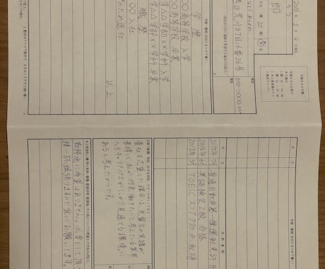 履歴書・手紙・色紙の代筆をします イメージ1