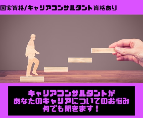 キャリアコンサルタントが仕事に関する相談聞きます あなたのキャリア、転職に関するご相談なんでもききます！ イメージ1