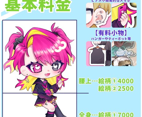 デフォルメ(ミニキャラ・SD)のイラスト制作します SNSのアイコンやSNS活動用など！ イメージ2