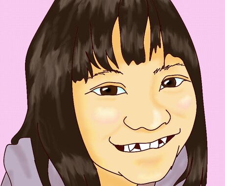 アイコン・名刺に☆画像を元に似顔絵をかきます(パソコン描き) イメージ1