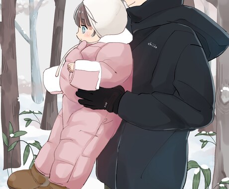 心温まる似顔絵作成致します ほんわか可愛い似顔絵作成致します♪ イメージ2