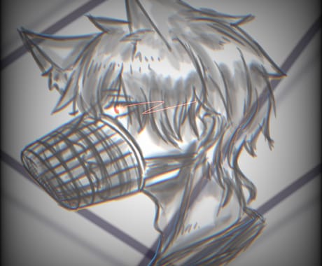 モノクロのアイコン描きます モノクロアイコンはエモい( ´꒳` )低価格で描きます イメージ1
