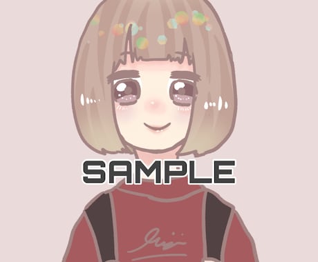 かわいいイラストを描きます SNSアイコンでも似顔絵にも！◎ イメージ2