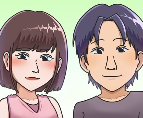 シンプルでその人らしい似顔絵を届けます 自然で好印象な似顔絵に仕上げます イメージ1