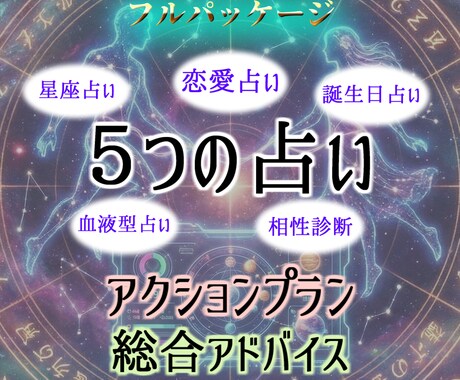 恋を叶える。あなただけの【総合恋愛診断書】作ります ※期間限定割引！５つの占いをまとめて診断 イメージ1