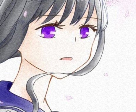 少女漫画なSNSアイコン描きます イメージ1