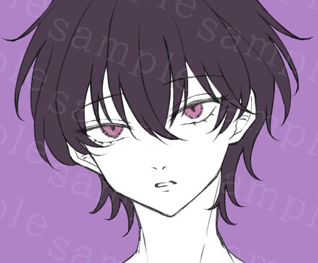 シンプルで存在感のあるSNSアイコンを作成します パキッとした印象のイラストを描きます イメージ2