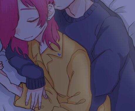 商用利用可！創作キャラ小説などの表紙絵を描きます 空気感のあるエモい絵や、薄暗い病んだ雰囲気が得意です！ イメージ1