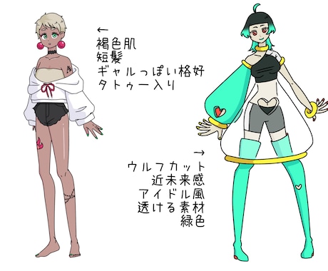 オリジナルキャラクターデザイン考えます オリジナルキャラクターのデザインを一緒に考えます！ イメージ2