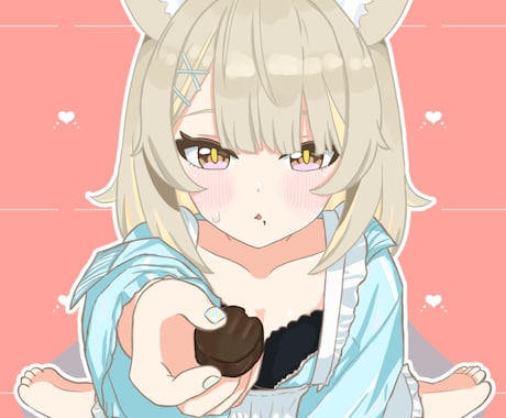 VTuber・配信者のイラスト制作します 商用利用OK！SNSアイコン・サムネに使えるイラスト描きます イメージ1
