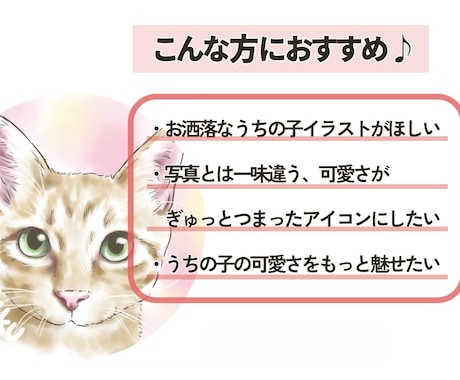 ふんわり可愛い♪水彩画風うちの子アイコン描きます オーダーメイドの愛猫イラスト♡癒し／ペット／似顔絵／SNS イメージ2