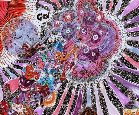 ファンシーな可愛いイラスト受付ています アナログペン画、デジタル可お求め頂ければ原画をお送りします。 イメージ1