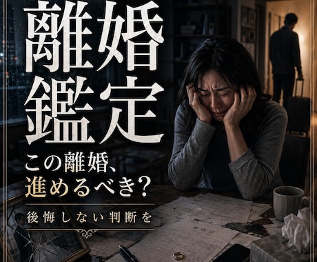 即日鑑定｜離婚すべきか夫婦の縁を視ます 質問無制限【即日1万文字】鑑定で心を晴らしたい方へ イメージ1