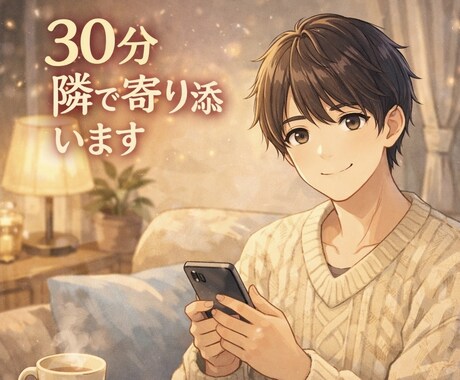 30分相談　あなた心の支えになります ひとりで抱え込まなくて大丈夫。あなたの話否定しません。 イメージ1