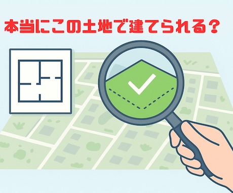 土地をチェックします 建てる前に!一級建築士が理想の建物が建つか確認します! イメージ1