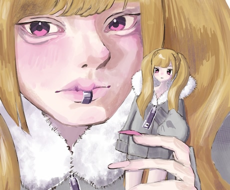 今っぽいイラストを厚塗りで描きます SNSアイコン/サムネ/立ち絵/挿絵などに イメージ2