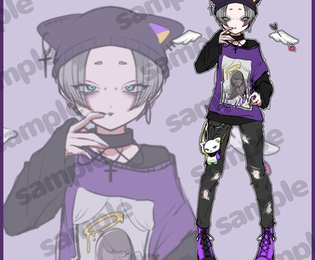 商用OK.ᐟ‪‪‬.ᐟ‪立ち絵描かせていただきます 理想を好きなだけトッピング!夢を叶える立ち絵 イメージ2