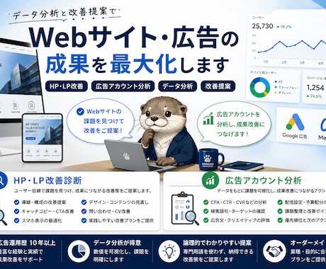 HPやLPの改善点を診断します 集客率・反応率アップの改善案をご提案 イメージ2