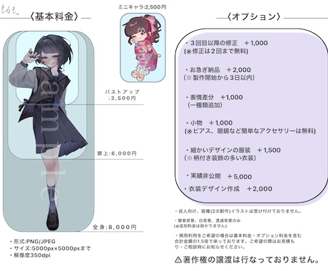 雰囲気のある表情豊かなイラストを描きます 商用利用可能なアイコン、サムネイル、1枚絵など イメージ2