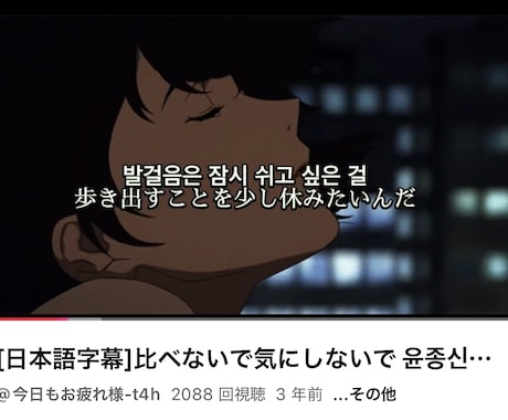 韓国語翻訳動画作成致します お好みの動画に字幕付け、または好きな写真に字幕付け可能です イメージ2