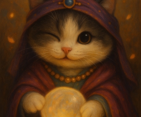 猫占い師ゆらが手相で未来を優しく読み解きます 〜心がふっと軽くなる癒しの手相鑑定〜 イメージ1